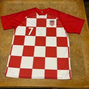 CROATIA HRVATSKA 2020 2021 HOME SOCCER JERSEY TRIKOT #7 IVAN RAKITIC MENS SZ XL